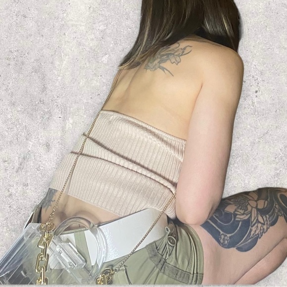 Heartloom Evereve Light pink halter with light pink beaded chain - Picture 9 of 9